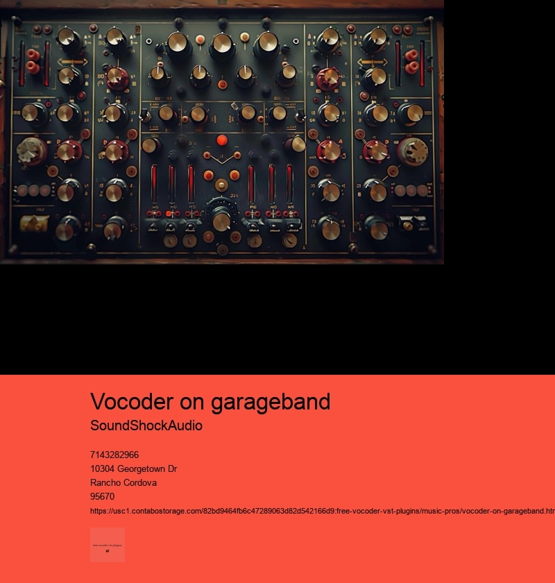 vocoder on garageband